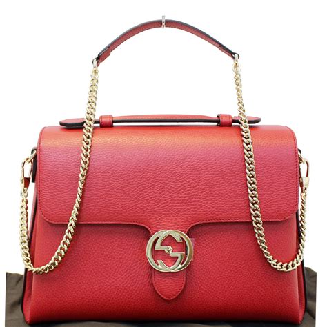 gucci interlocking leather bag|Gucci interlocking shoulder bag.